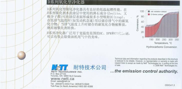 柴油氧化型催化净化器(DOC)