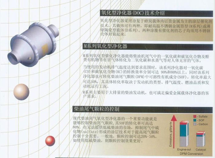柴油氧化型催化净化器(DOC)